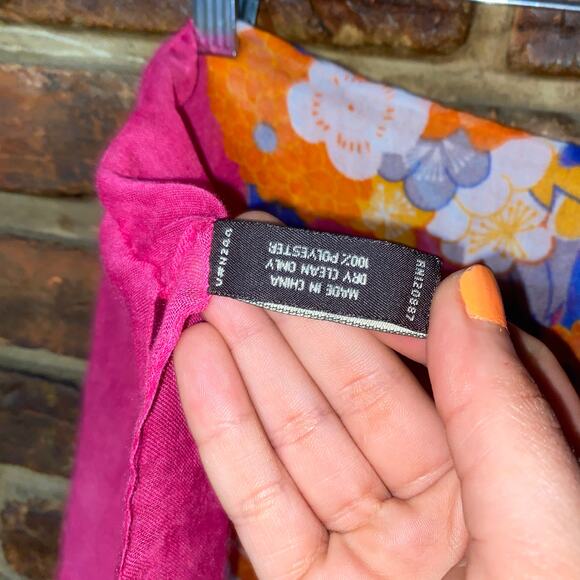 Eyeful Pink Multicolor Floral Infinity Scarf Women's - Picture 5 of 6